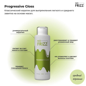 Кератин NO FRIZZ Progressive Gloss (пробные объемы)