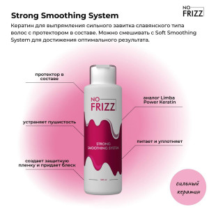 Кератин NO FRIZZ Strong Smoothing System (пробные объемы)