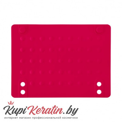 Термоковрик силиконовый для щипцов-выпрямителей бордовый