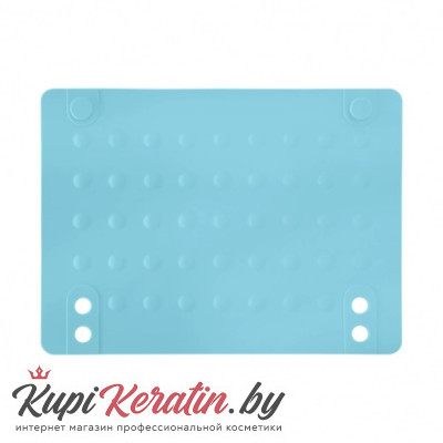 Термоковрик силиконовый для щипцов-выпрямителей голубой