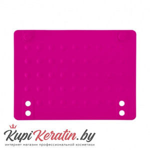 Термоковрик силиконовый для щипцов-выпрямителей розовый