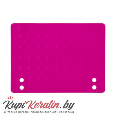 Термоковрик силиконовый для щипцов-выпрямителей розовый
