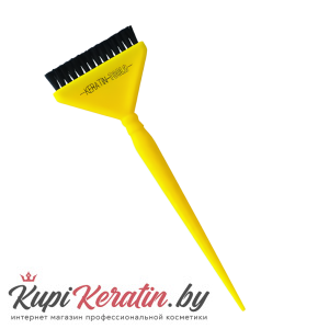 Кисть для кератина Keratin Tools Желтая