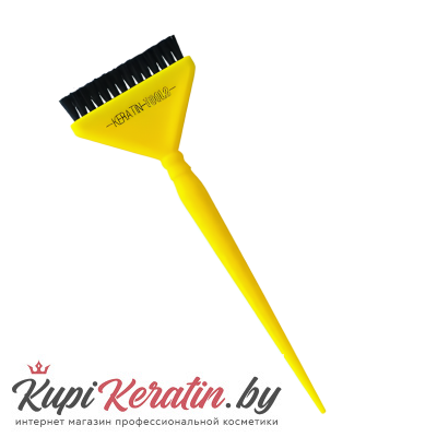 Кисть для кератина Keratin Tools Желтая