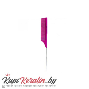 Расческа карбоновая с металл. хвостиком Keratin Tools Розовая