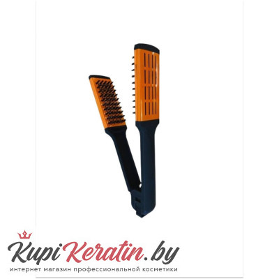Расческа с зажимом Keratin Tools оранжевая