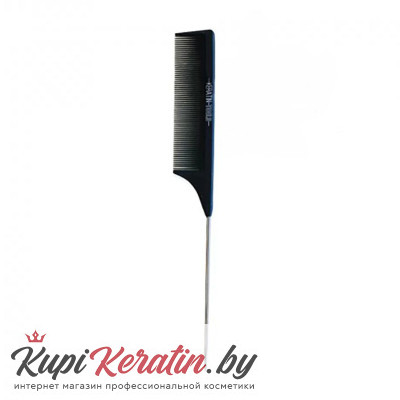 Расческа карбоновая с металл. хвостиком Keratin Tools Черная