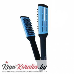 Расческа с зажимом Keratin Tools синяя