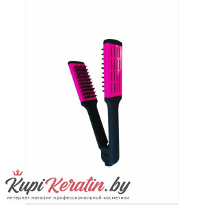 Расческа с зажимом Keratin Tools розовая