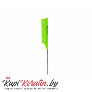 Расческа карбоновая с металл. хвостиком Keratin Tools Салатовая