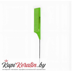 Расческа карбоновая с металл. хвостиком Keratin Tools Зеленая